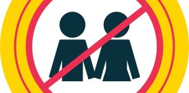 Keep Your Distance Virus Self Adhesive Sticker