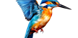 Kingfisher Bird Self Adhesive Sticker