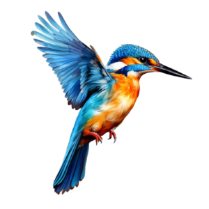 Kingfisher Bird Self Adhesive Sticker