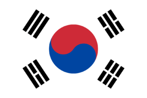 Korea Republic Flag Self Adhesive Sticker