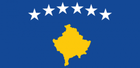 Kosovo Flag Sticker Self Adhesive