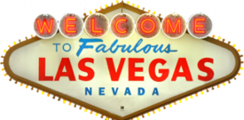 Las Vegas Self Adhesive Vinyl Sticker