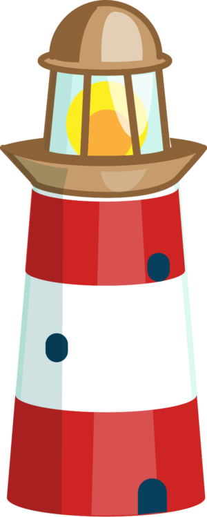 Lighthouse Seaside Coastal Self Adhesive Vinyl Sticker