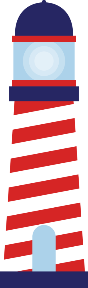 Lighthouse Seaside Coastal Self Adhesive Vinyl Sticker