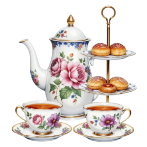 London Capital City England King Afternoon Tea Self Adhesive Sticker