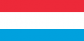 Luxembourg Flag Sticker Self Adhesive