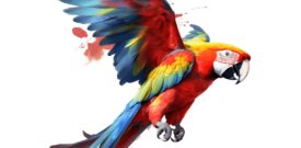 Macaw Parrot Sticker Self Adhesive Vinyl