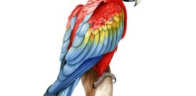 Macaw Parrot Sticker Self Adhesive Vinyl