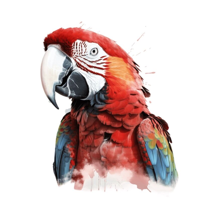 Macaw Parrot Sticker Self Adhesive Vinyl