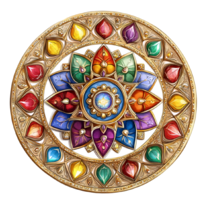 Mandala Flower Floral Botany Botanical Self Adhesive Vinyl Sticker