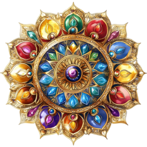 Mandala Flower Floral Botany Botanical Self Adhesive Vinyl Sticker