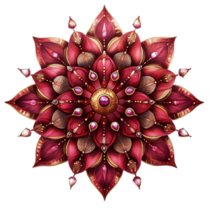 Mandala Flower Floral Botany Botanical Self Adhesive Vinyl Sticker