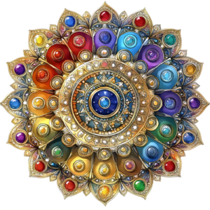 Mandala Flower Floral Botany Botanical Self Adhesive Vinyl Sticker