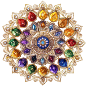 Mandala Flower Floral Botany Botanical Self Adhesive Vinyl Sticker