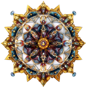 Mandala Flower Floral Botany Botanical Self Adhesive Vinyl Sticker