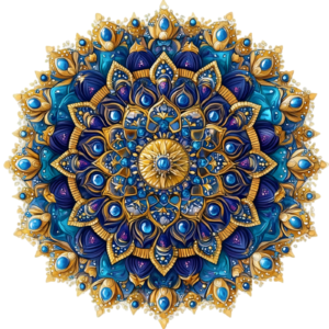 Mandala Flower Floral Botany Botanical Self Adhesive Vinyl Sticker