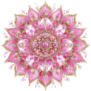 Mandala Flower Floral Botany Botanical Self Adhesive Vinyl Sticker