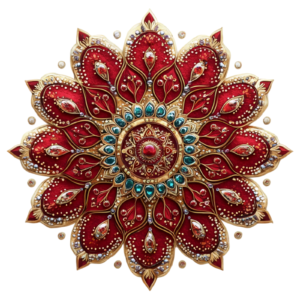 Mandala Flower Floral Botany Botanical Self Adhesive Vinyl Sticker