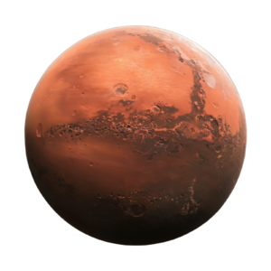 Mars Planet Solar System Self Adhesive Sticker