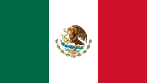 Mexico Mexican Flag Self Adhesive Sticker