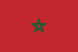 Morocco Flag Self Adhesive Sticker