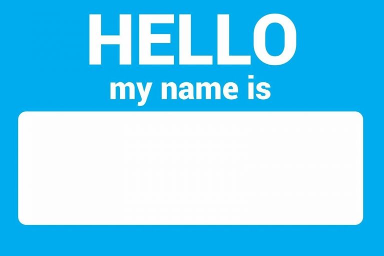 Name Tag Self Adhesive Sticker Hello My Name Is Team Building Event ...