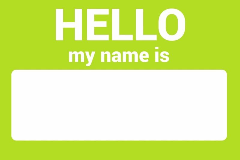 Name Tag Self Adhesive Sticker Hello My Name Is Team Building Event - Image 4