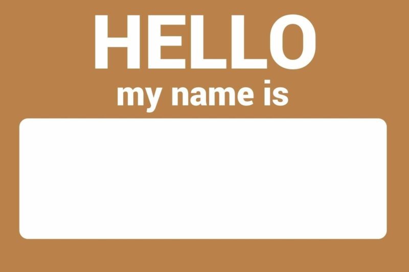 Name Tag Self Adhesive Sticker Hello My Name Is Team Building Event - Image 5