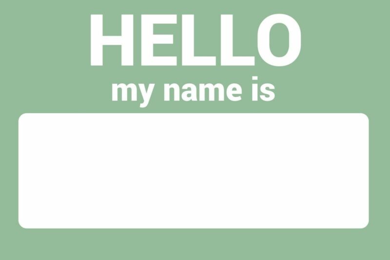 Name Tag Self Adhesive Sticker Hello My Name Is Team Building Event - Image 6