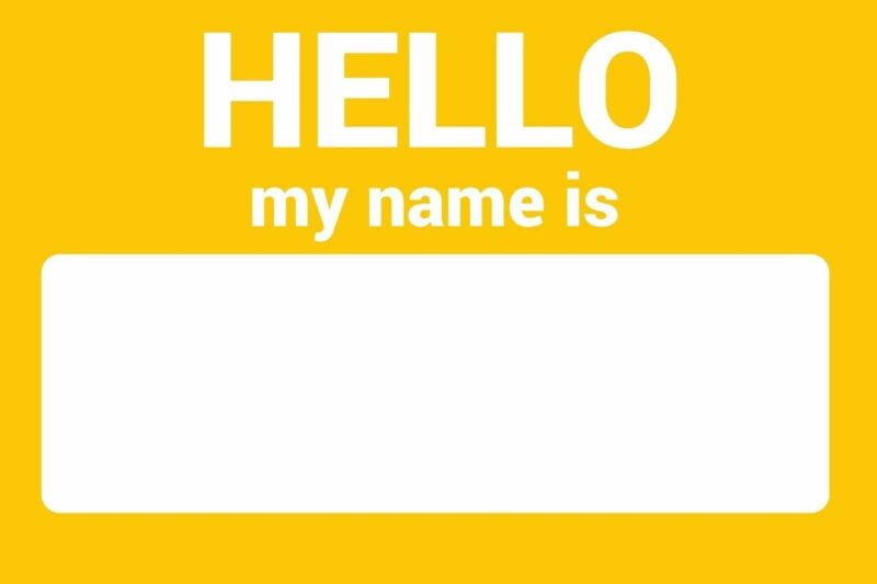 Name Tag Self Adhesive Sticker Hello My Name Is Team Building Event - Image 8