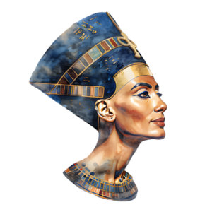 Nefertiti Egyptian Pharaoh Ancient Pyramids Mummy Self Adhesive Vinyl Sticker