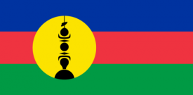 New Caledonia Flag Sticker Self Adhesive