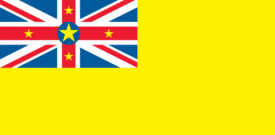 Niue Flag Sticker Self Adhesive