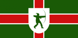 Nottinghamshire Flag Sticker Self Adhesive