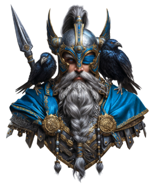 Odin Norse God Viking Mythology Warrior Self Adhesive Warning Sticker