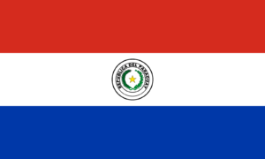 Paraguay Flag Self Adhesive Sticker
