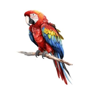Parrot Bird Macaw Self Adhesive Sticker