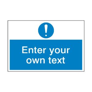 Personalised  Custom Warning Sign Self Adhesive Warning Sticker