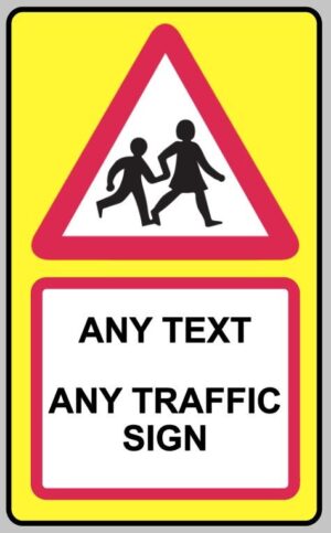 Personalised Custom Warning Speed Camera Slow Down Self Adhesive Sticker