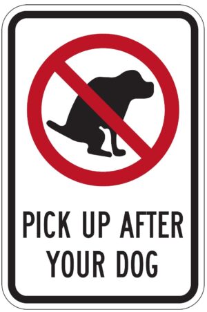 Pick Up After Your Dog Clean Up Dog Poo No Dog Poo Self Adhesive Sticker