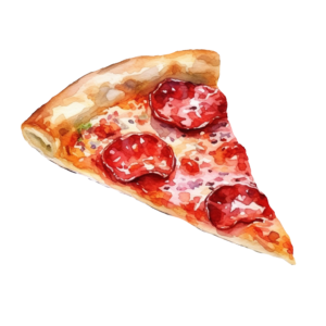 Pizza Self Adhesive Sticker