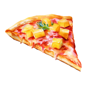 Pizza Self Adhesive Sticker