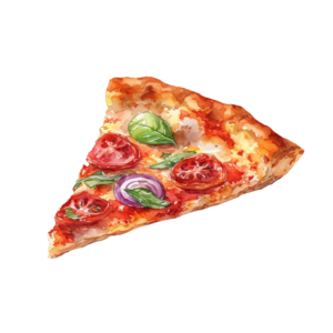 Pizza Self Adhesive Sticker