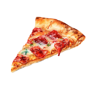 Pizza Self Adhesive Sticker