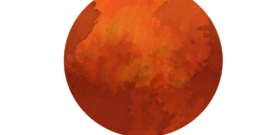 Planet Solar System Mars Self Adhesive Sticker