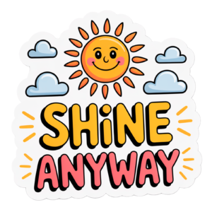 Positive Mental Health Affirmation You Are Enough Self Adhesive Warning Sticker