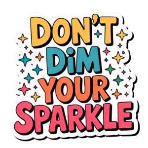 Positive Mental Health Affirmation You Are Enough Self Adhesive Warning Sticker