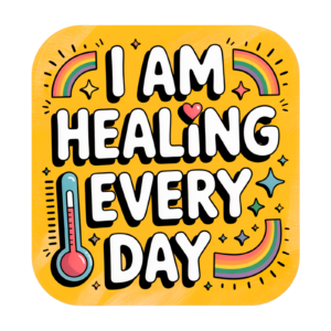 Positive Mental Health Affirmation You Are Enough Self Adhesive Warning Sticker