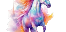 Rainbow Unicorn Sticker Self Adhesive Vinyl