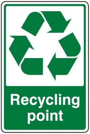 Recycling Bin Self Adhesive Vinyl Sticker